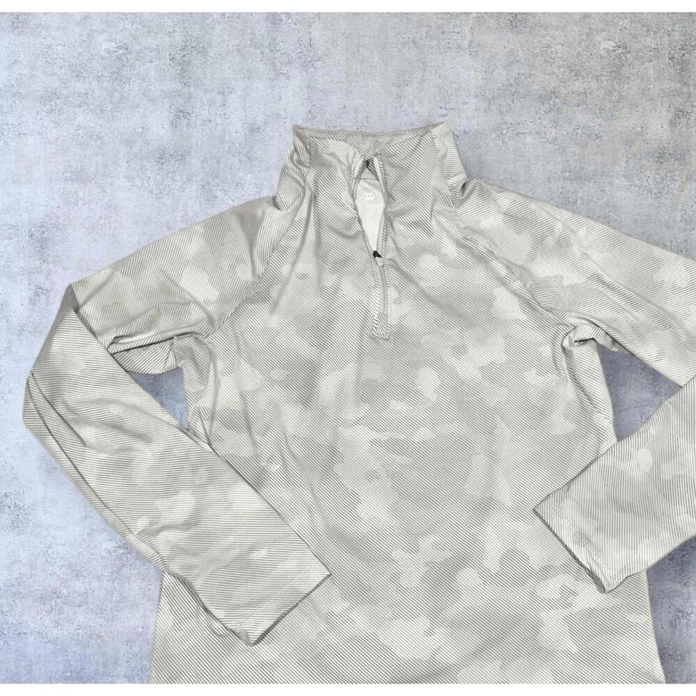 All In Motion Girls Pullover Sweater Collared Long Sleeve Tan Size L (10/12)
